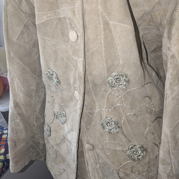 Genuine leather two-piece Skirt Set - Picture 3 of 5